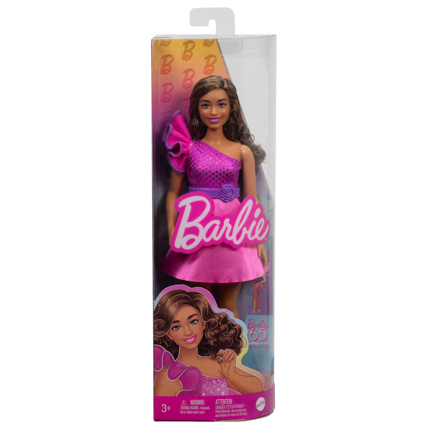 Barbie Fashionista Mu?eca Vestido Rosa Brillante