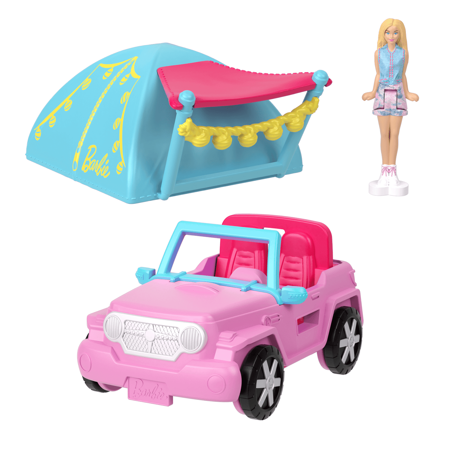 Barbie-V¨¦hicule Tout-Terrain Mini-Barbieland-Coffret Avec Poup¨¦e