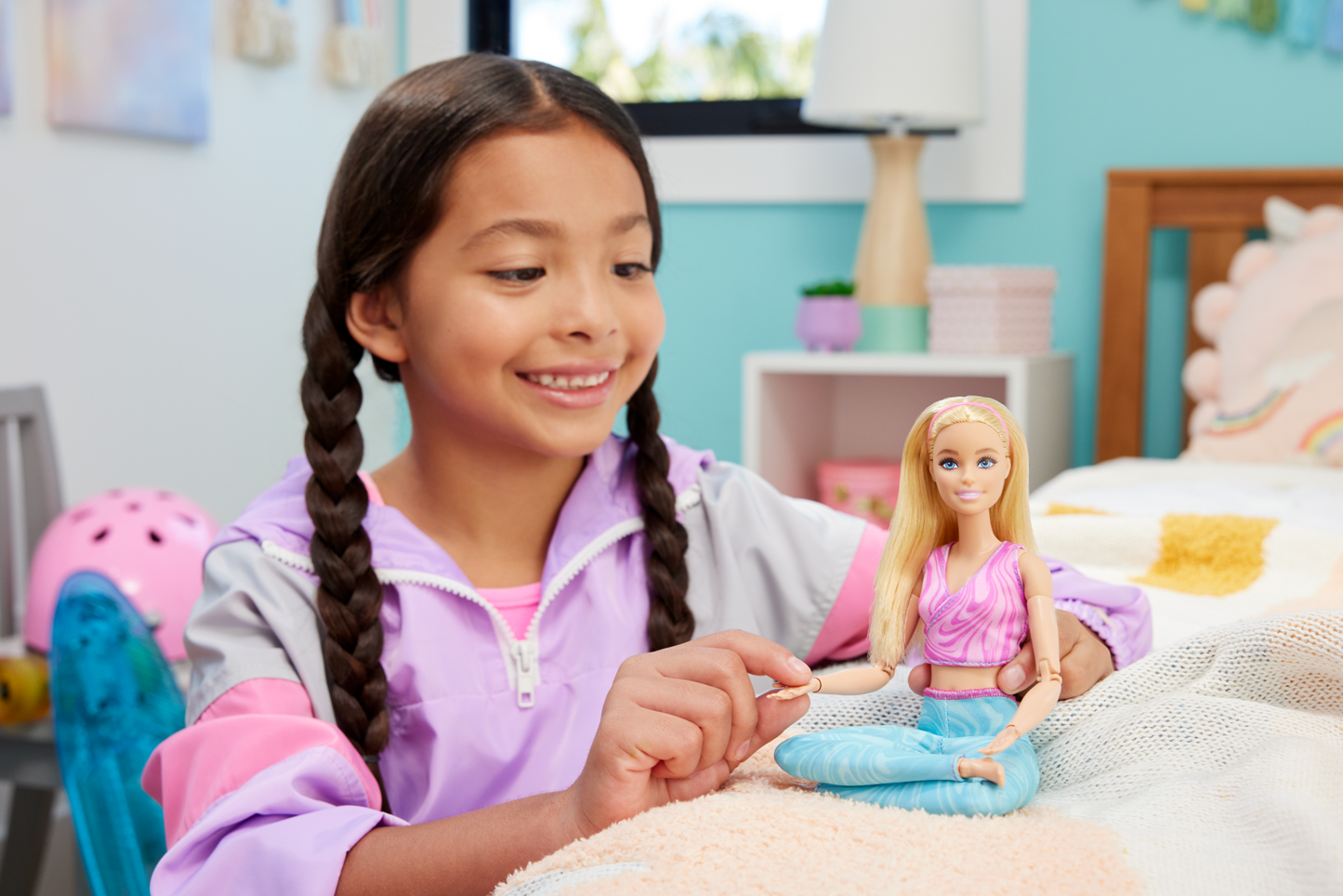 Barbie-Barbie Fitness-Poup¨¦e Blonde Articul¨¦e Avec Tenue Amovible
