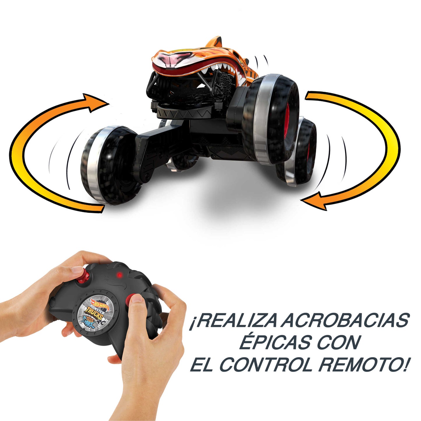 Hot Wheels Monster Trucks Veh¨ªculo a Control Remoto Tiger Shark Escala 1:15