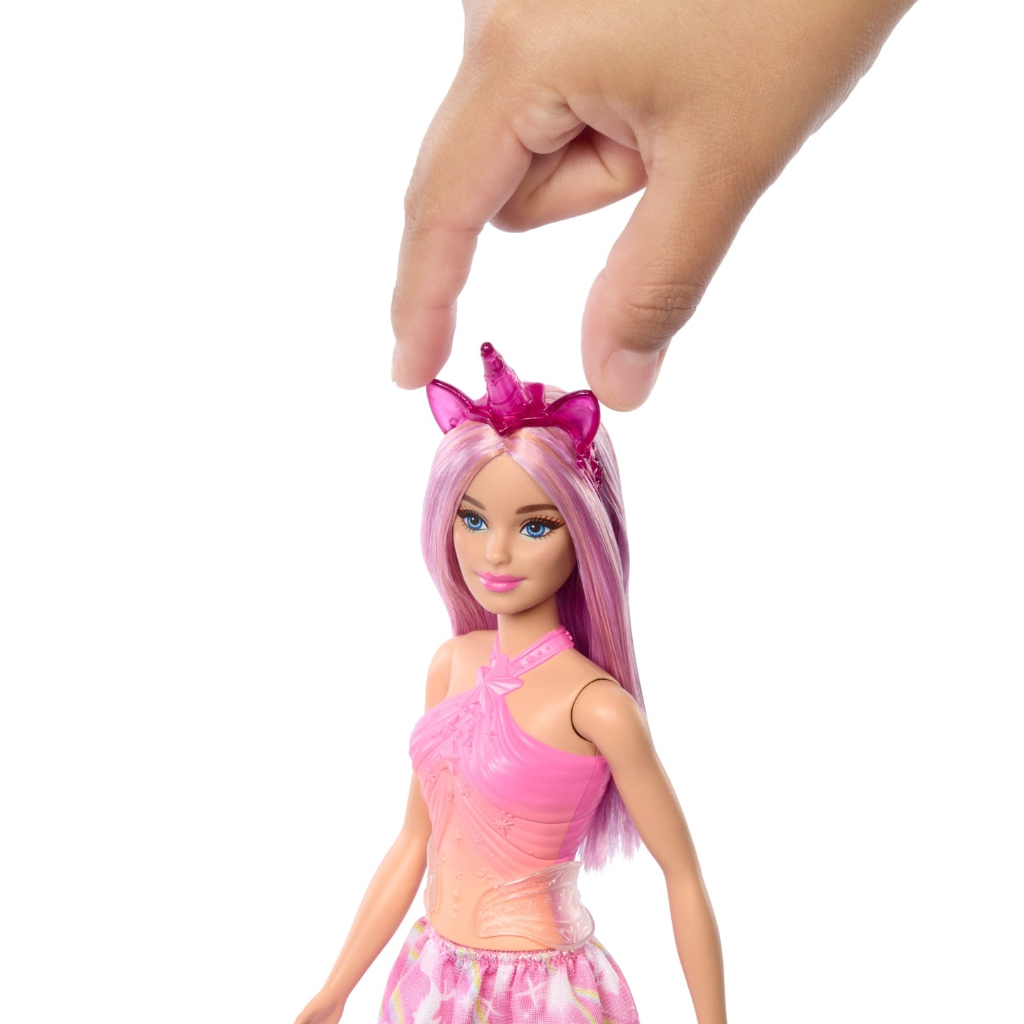 Barbie Fantas¨ªa Mu?eca Unicornio Falda de Ensue?o Rosa