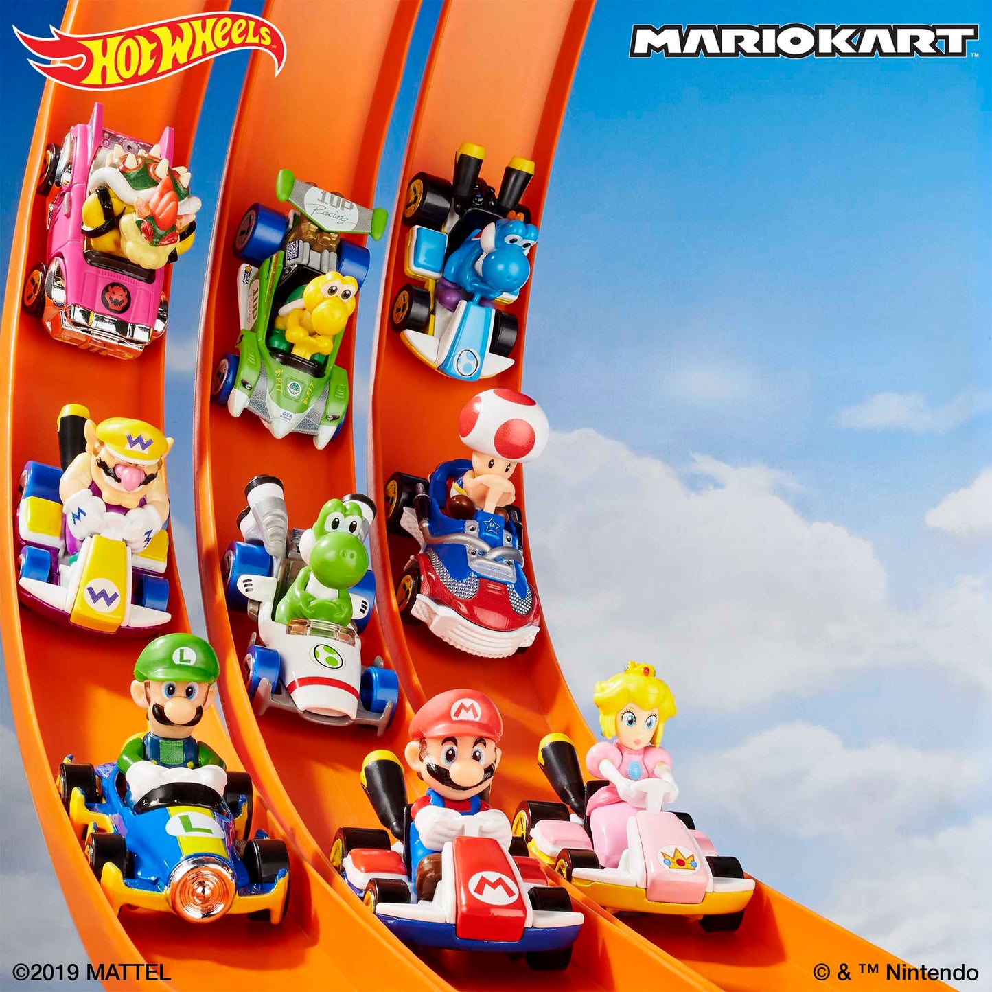 Hot Wheels Mario Kart Veh¨ªculo de Juguete Yoshi Azul Claro Est¨¢ndar Kart