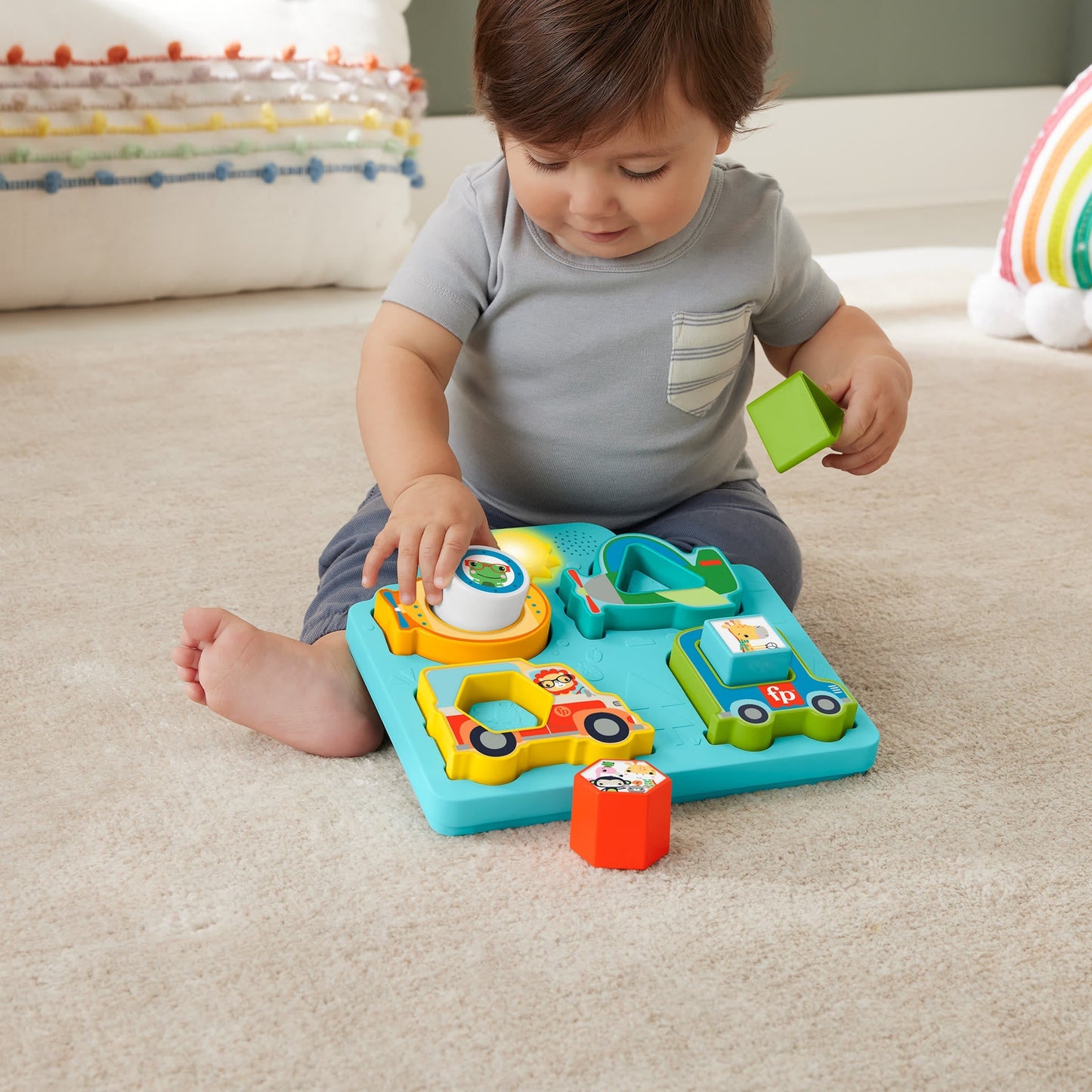 Fisher-Price Casse-T¨ºte V¨¦hicules, Formes et Sons, Musique et Lumi¨¨res
