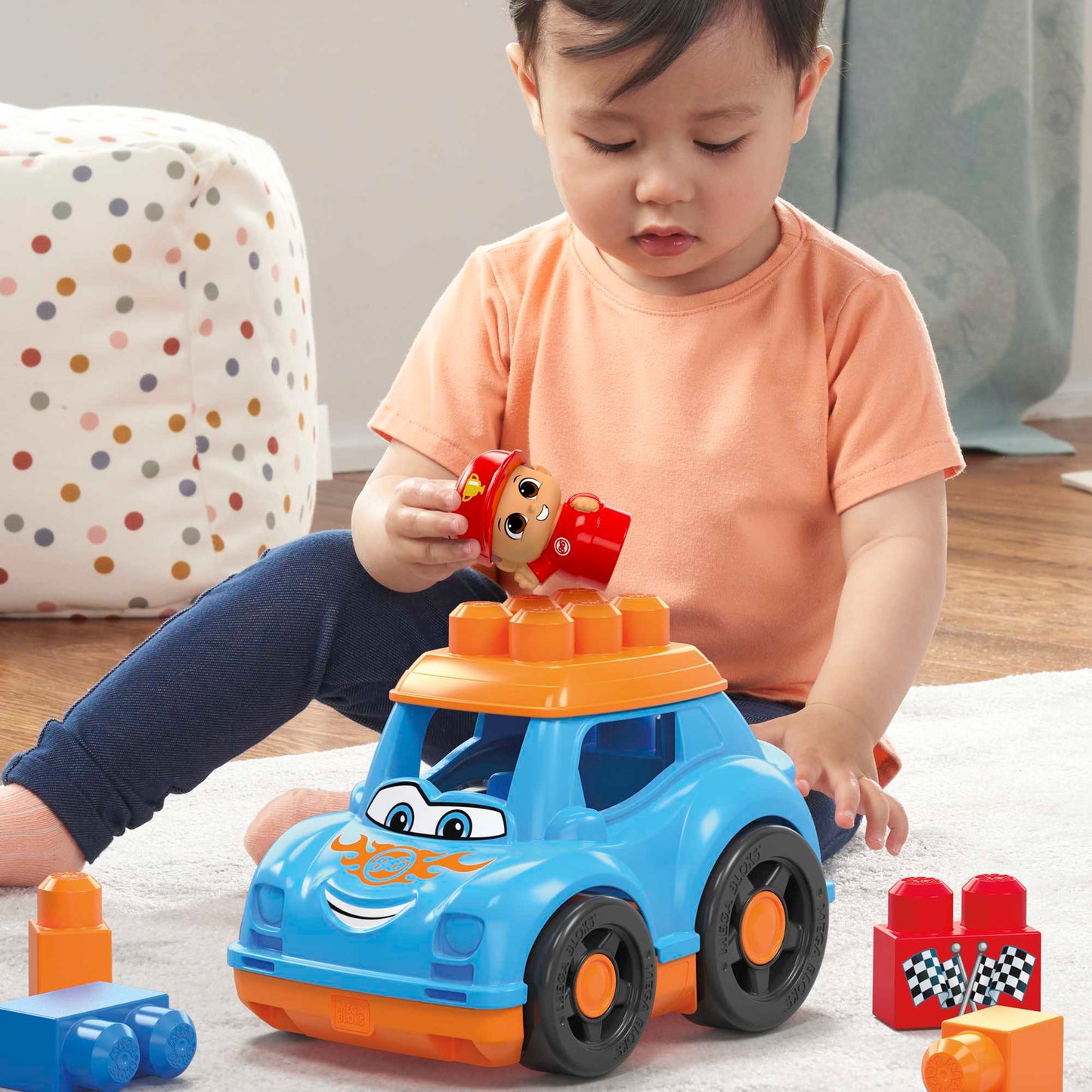 Mega Bloks Juguete de Construcci¨®n Coche de carreras Ricky